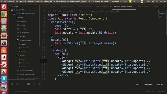 React js with ES6 Running examples using Webpack dev server смотреть онлайн