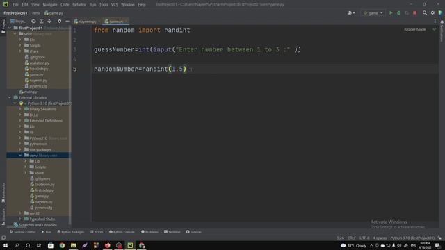 Small game using python | Random method | Bangla #21 смотреть онлайн