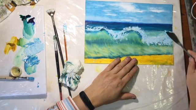 Простой способ нарисовать волну на море смотреть онлайн