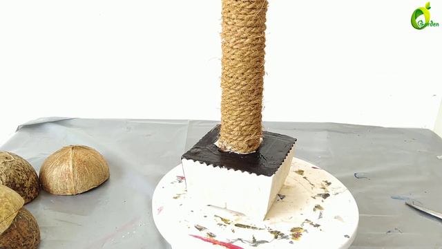 how to make coconut shell tower pot/plants pot tower garden/coconut shell tower/ORGANIC GARDEN смотреть онлайн