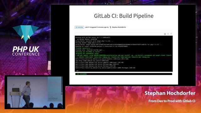 From Dev to Prod with GitLab CI - Stephan Hochdorfer - PHP UK Conference 2019 смотреть онлайн