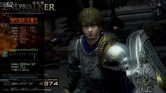 AMD 4700S + RX 550 - Final Fantasy XIV Benchmark смотреть онлайн