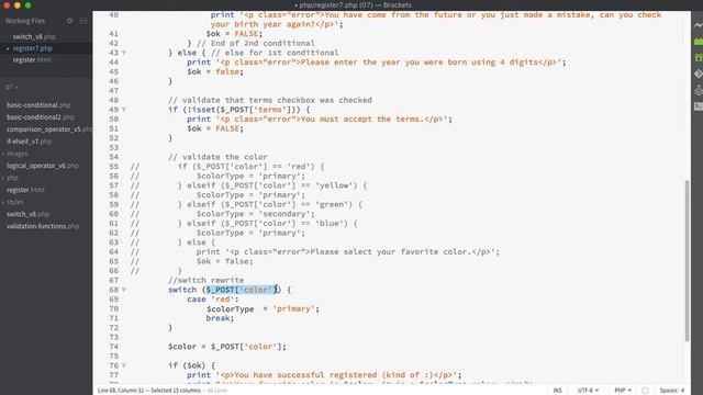 46 php - switch смотреть онлайн