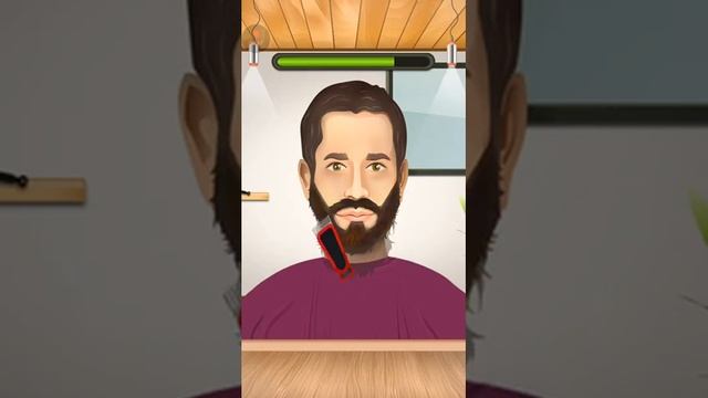 Beard Salon Crazy Shave Game best gameplay for kids смотреть онлайн