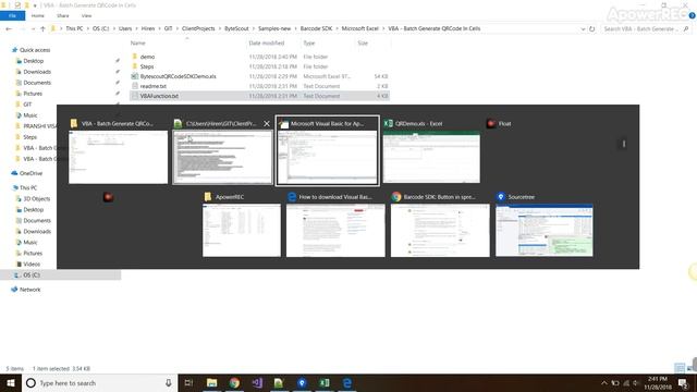 How to Generate Batch QR Code and Add Macro with ByteScout Barcode SDK, Microsoft Excel, VBA смотреть онлайн