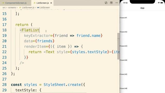 React Native - A Few Props Around FlatList ll Mobile app Development Tutorial for beginners. смотреть онлайн