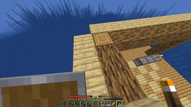 Minecraft Ванильное выживание #4 Строимся и охотимся смотреть онлайн