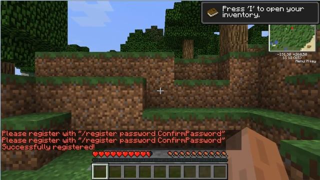 Minecraft Server Login/Register Authme смотреть онлайн