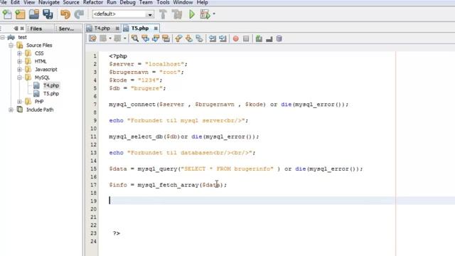 MySQL og PHP kursus- #5 Video tutorial - Vis data fra tabel på hjemmesiden смотреть онлайн
