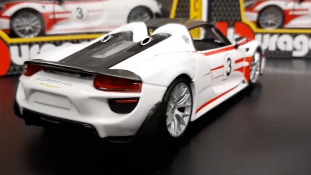 Miniatura Porsche 918 Spyder Weissach #3 Bburago 1:24 - COMPRECARSHOP смотреть онлайн
