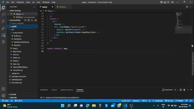 React Calculator || coding ninjas Skill test 1 смотреть онлайн