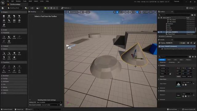 How to use the Modeling Tools in UE5 and UEFN: Boolean, and Lattice смотреть онлайн