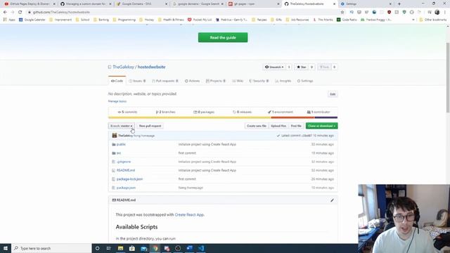How To Host A React Website With A Custom Domain Name Using GitHub Pages смотреть онлайн
