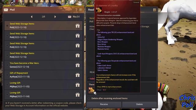 FREE OUTFIT 2 pcs, CRON STONE x6024, J's Hammer of Loyalty x2 Reward Black Desert Calpheon Ball 202 смотреть онлайн