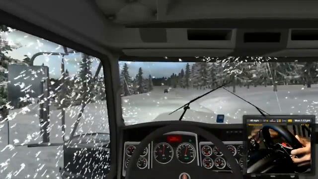 American Truck Simulator ICE ROAD TRUCKING смотреть онлайн