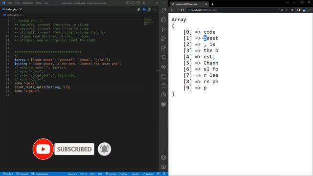 learn PHP in Arabic lesson (21) string 3 بالعربي смотреть онлайн