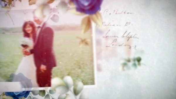 Floral Wedding Photo Slideshow – Free Download After Effects Template