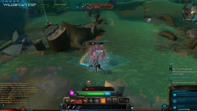 WildStar - Mechari Warrior Settler questing at Bio-Mech Facility 498 Part I (beta client) смотреть онлайн