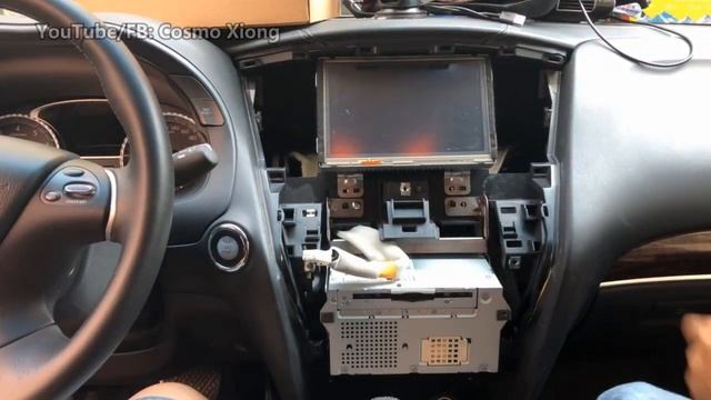 Infiniti QX60 2016 Carplay Android video interface installation and remove dash panel by Lsailt смотреть онлайн