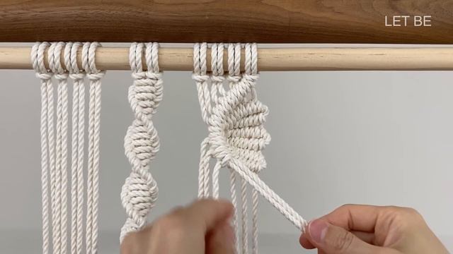 DIY | macrame leaves wall hanging | 마크라메 나뭇잎 월 행잉 смотреть онлайн