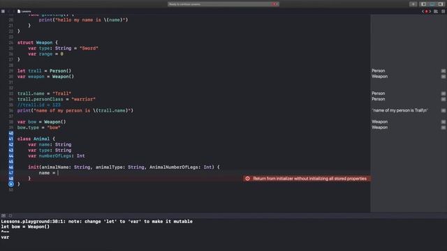 #20 Структуры и Классы в Swift. Swift for beginners смотреть онлайн