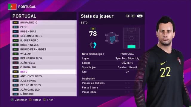 eFootball PES 2020 Portugal Faces & Overalls | PS4 смотреть онлайн
