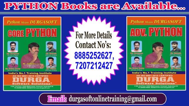 DURGASOFT Python Books are Available смотреть онлайн