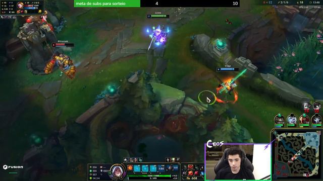 JOGUEI DE LEONA E DEI DICAS DE JOGADAS!! League of Legends смотреть онлайн