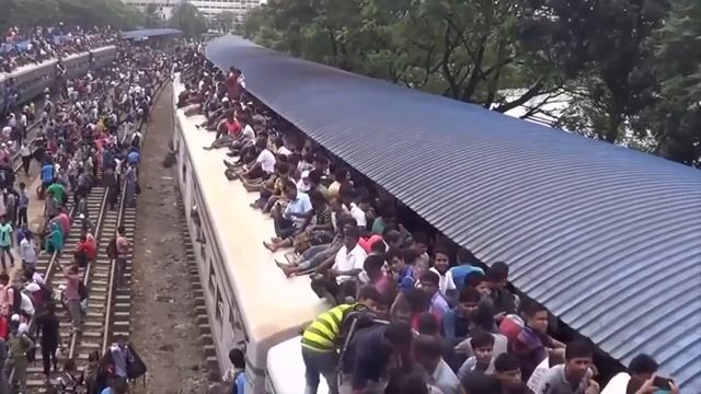 Поезда и пассажиры в Индии. Жесть! смотреть онлайн