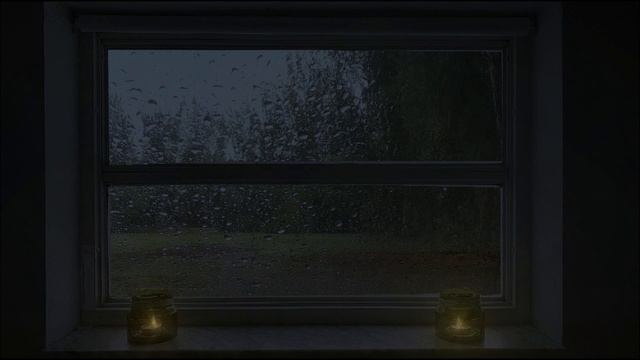 Rain On Glass Window, No Thunder - 1 Hour Rain Sounds For Sleep, Study And Relax