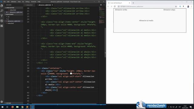 Bootstrap 4 - Alineación de Rejilla con Flexbox смотреть онлайн