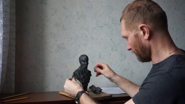 Урок 1. Основная часть: лепка бюста и головы. Мини-курс по лепке смотреть онлайн