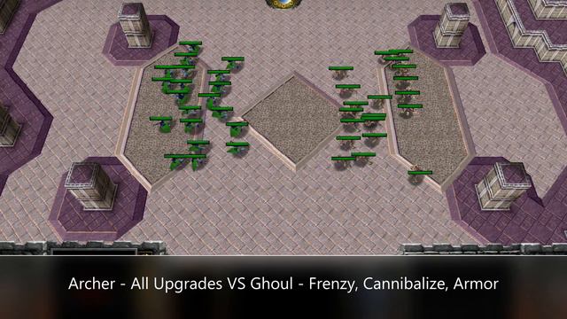 20 Archer VS 20 Ghoul - Warcraft III Unit Battle смотреть онлайн