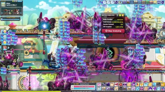 [Maplestory] Dark Knight Lazy Training, Odium Alley 1, 12k kills/hr смотреть онлайн