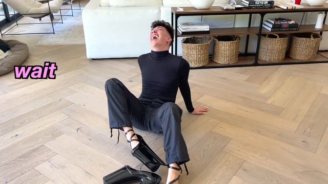 Wearing The World's TALLEST Heels For 24 Hours! смотреть онлайн