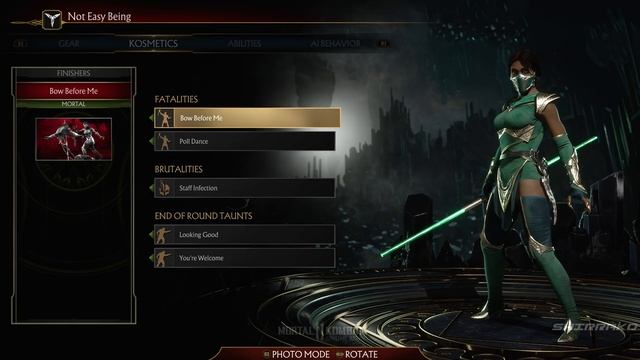 Mortal Kombat 11 - JADE Customization (All Intros, Costumes, Masks, Weapons & Fatalities) смотреть онлайн