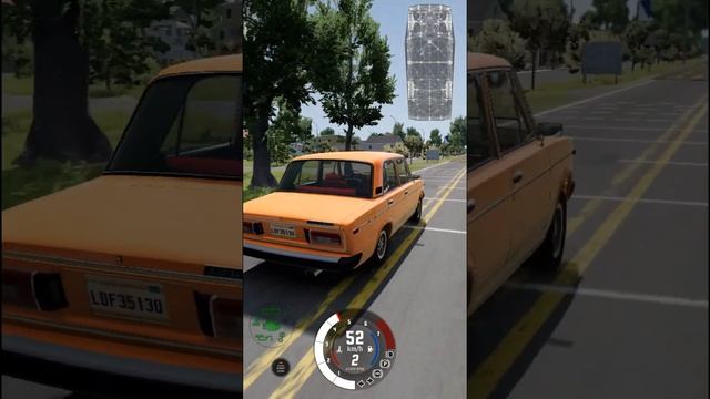 Какая машина проедет 100+ лежачих полицейских BeamNG Drive? #shorts