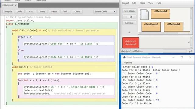 Java Programming - Method Handling- F - Method call inside a loop смотреть онлайн