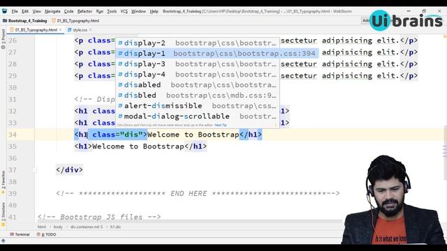 02 Typography in Bootstrap | Bootstrap Tutorial for Beginners | Ui Brains | NAVEEN SAGGAM смотреть онлайн