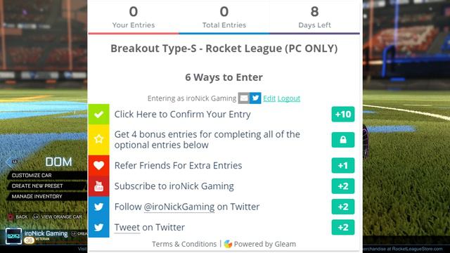 (ENDED!) BREAKOUT TYPE-S GIVEAWAY! | Winner Of Dark Matter | Rocket League смотреть онлайн