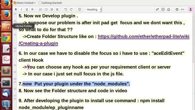 Create Etherpad plugin and installation смотреть онлайн