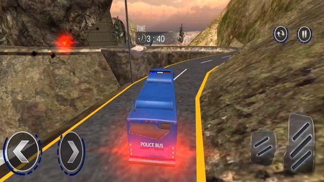 US Police Bus Driver - Car Bus Driving Simulator Android Gameplay смотреть онлайн