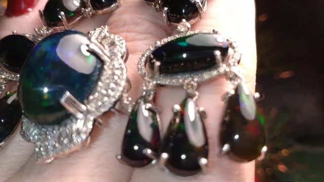 Черный Опалы в Бриллиантах ?☀️? Серьги, подвески и кольца... Ушла по английски ???️ смотреть онлайн