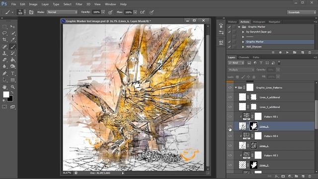 Graphic Marker Photoshop Action Tutorial смотреть онлайн