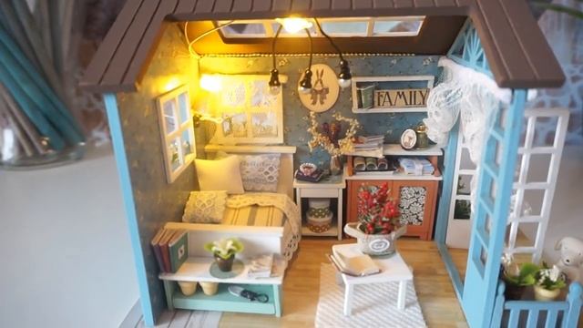 ✔ DIY Миниатюрный кукольный домик. AliExpress