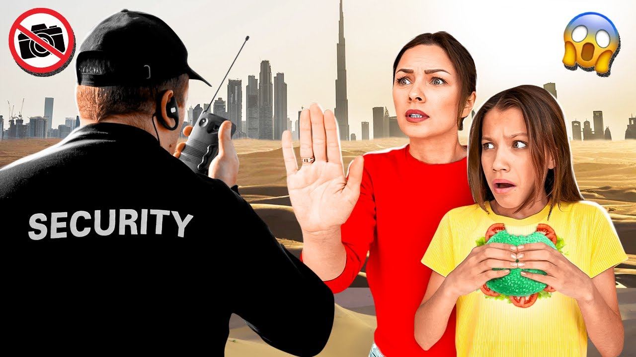 ЗАПРЕТИЛИ СНИМАТЬ в Дубаи * Пробуем ЕДУ разных стран мира / Вики Шоу смотреть онлайн