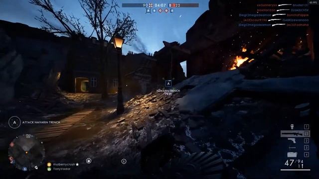 Battlefield 1 New Night Map Prise De Tahure 1080p Nvidia GTX970 FPS смотреть онлайн