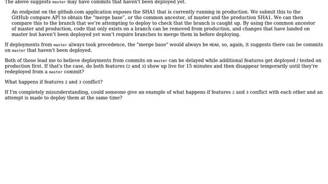 Software Engineering: Can features deployed with GitHub Flow disappear from production? смотреть онлайн