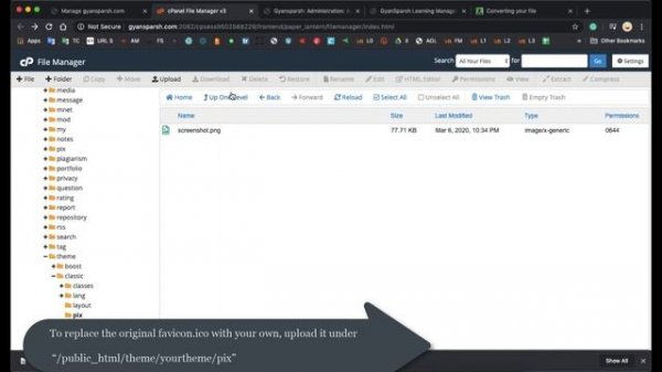 How to change Moodle Favicon | shortcut icon | website icon | tab icon | URL icon | bookmark icon