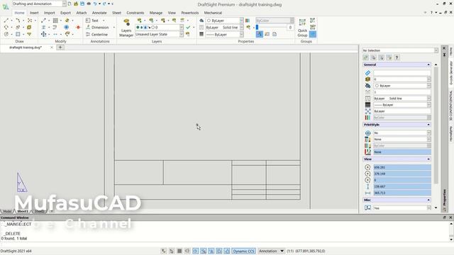 DraftSight 2021 Sheet And Plotting Tutorial For Beginner [COMPLETE] смотреть онлайн